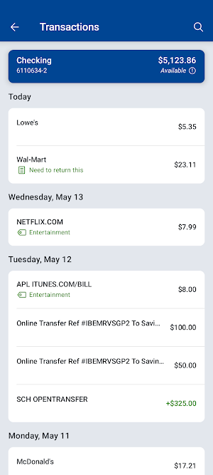 CAHP Credit Union Mobile Screenshot 2