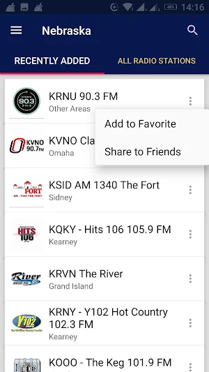 Nebraska Radio Stations - USA Screenshot 1