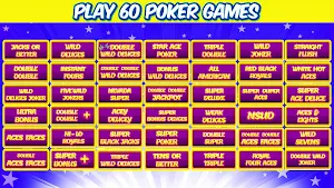 60 in 1 Video Poker Games Screenshot 0