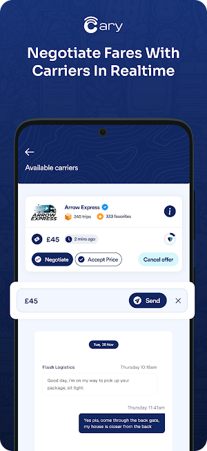 Cary Mobile Screenshot 1