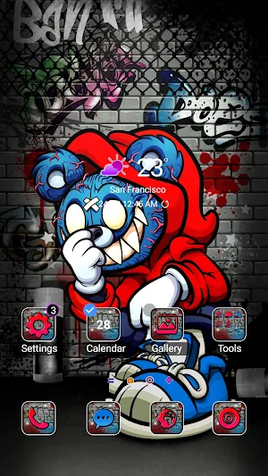 Evil Hoody Bear - Wallpaper Screenshot 1