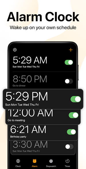 Alarm Clock- Stopwatch & Timer Screenshot 0