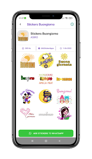 Buongiorno WAStickersapp 2023 Screenshot 3