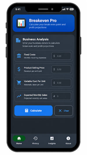 BreakEven Pro Screenshot 2