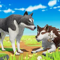 Virtual Arctic Wolf Family Simulator: Animal Games