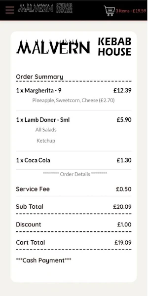Malvern Kebab House Screenshot 0