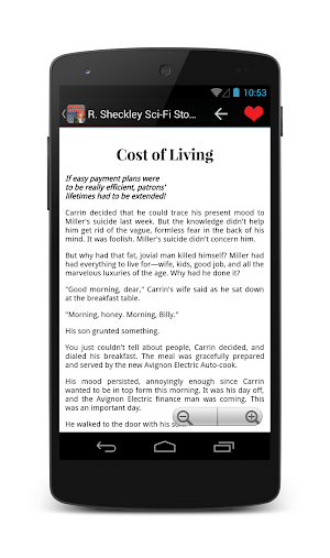 R. Sheckley Sci-Fi Stories Screenshot 1