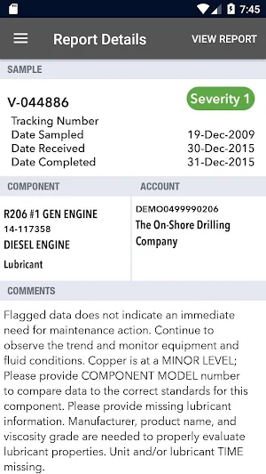 Chevron LubeWatch Powered by HORIZON Screenshot 2
