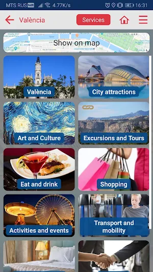 Valencia city guide Screenshot 1