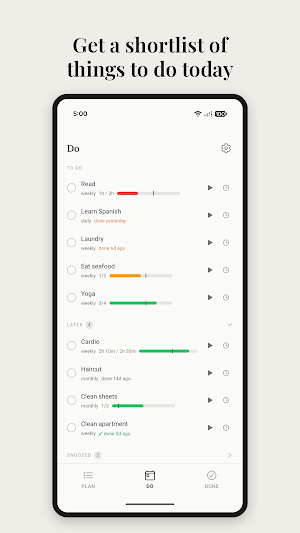 Flexir: Flexible Habit Tracker Screenshot 1