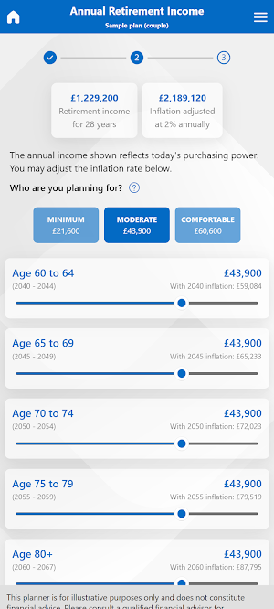 UK Retirement Planner Screenshot 2