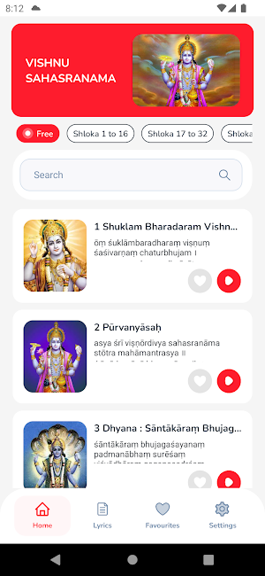 Vishnu Sahasranama Stotram Screenshot 0