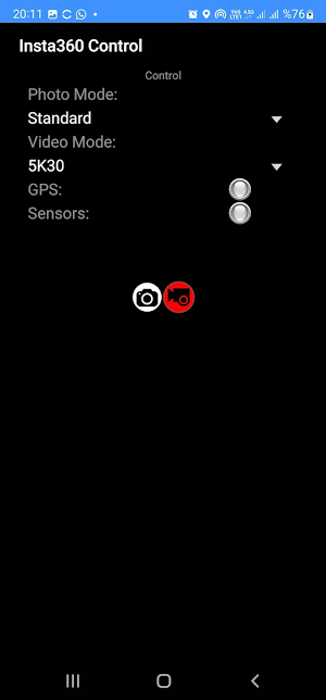 Insta360 Control Pro Screenshot 1