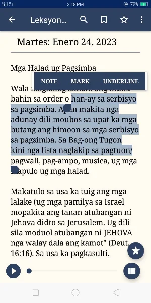 Cebuano Sabbath School Lesson Screenshot 2