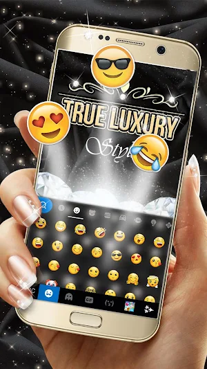 Luxury Gold Keyboard Theme Screenshot 2