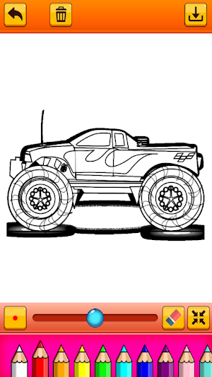 coloring big monster truck Screenshot 2