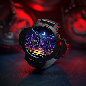 City Lights Watch Face Screenshot 1