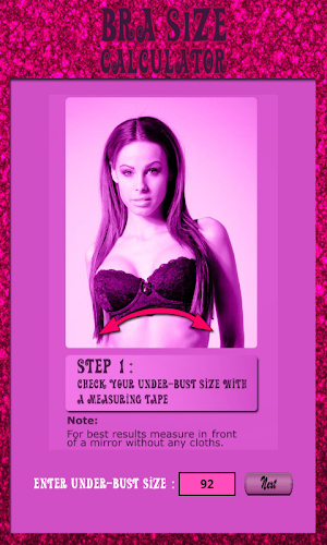 Bra Size Calculator Screenshot 1