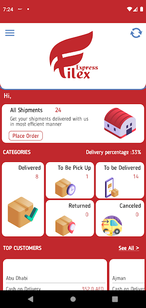 Filex Express Shipper Screenshot 1