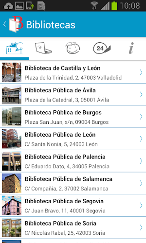 Biblio JCyL: Bibliotecas CyL Screenshot 1