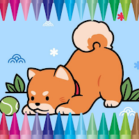 Cute Dog Coloring Book