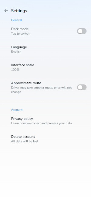 Narva Taxi Screenshot 3