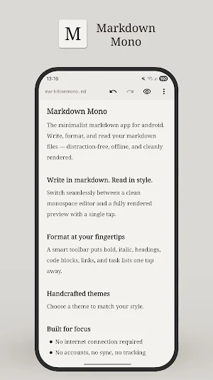 Markdown Mono Screenshot 0