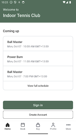 Indoor Tennis Club Screenshot 1