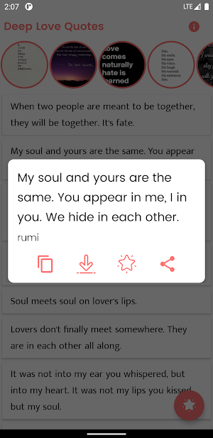 Deep Love Quotes and Sayings Screenshot 1