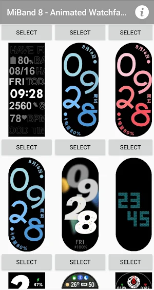 Mi Band 8 - Smart Watchface Screenshot 1