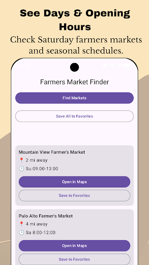 Farmers Market Finder Screenshot 1