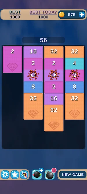 Merge Diamond Cards Puzzle Screenshot 1