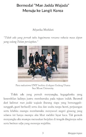 Mengejar Impian Diary Mendunia Screenshot 2