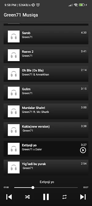 Green71 Music Screenshot 3