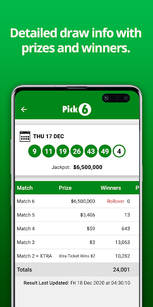 New Jersey Lottery Results Screenshot 1