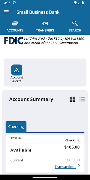 Small Business Bank Screenshot 1