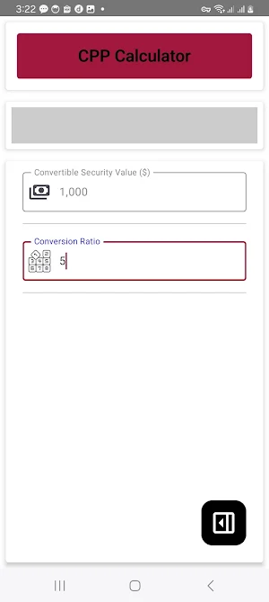 CPP Calculator Screenshot 2
