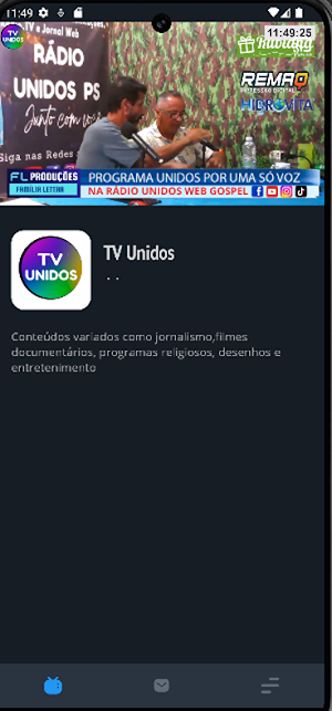 TV Unidos Screenshot 1