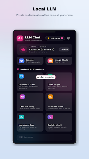 Local LLM Private AI Chat Screenshot 0