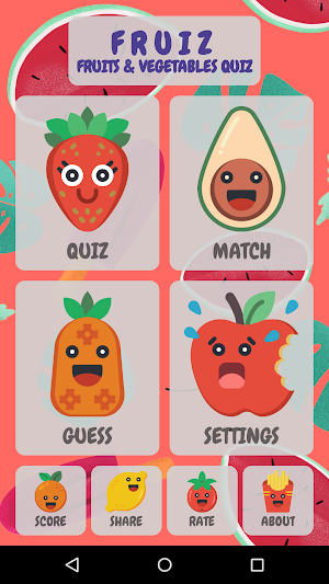 Fruit & Vegetable Quiz - Fruiz Screenshot 0