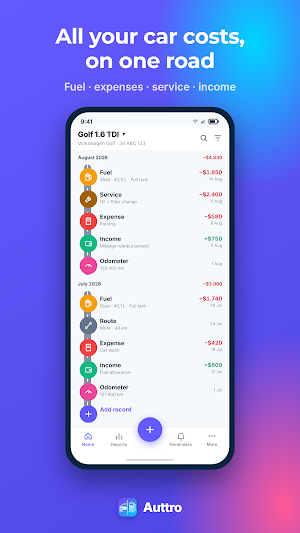 Auttro: Car Expense Tracker Screenshot 0