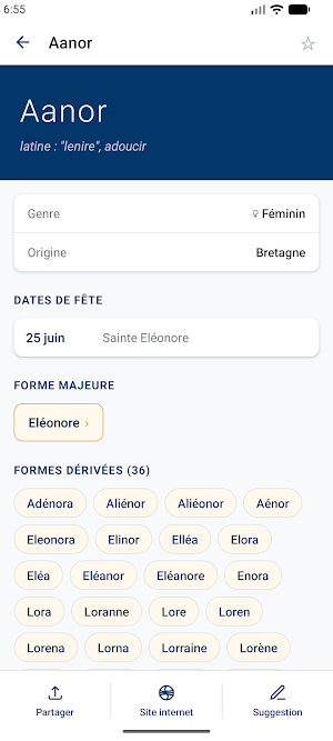 Nominis : Saints et Prénoms Screenshot 2