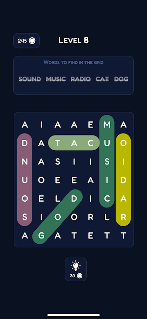 Word Search - Fun Puzzle Game Screenshot 1