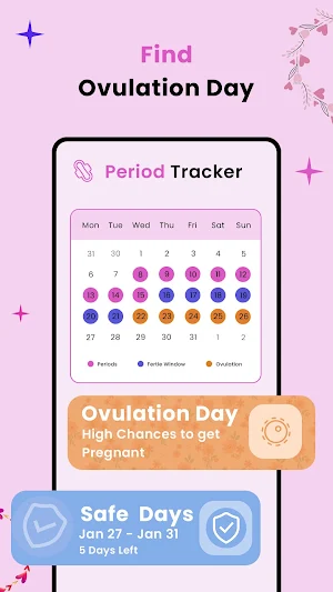 Periods Calendar For Women Screenshot 1