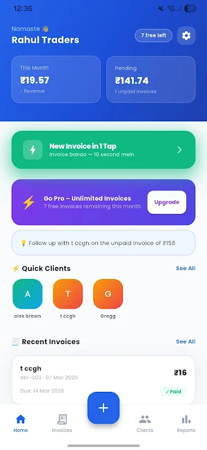 BillSnap - Invoice & GST Maker Screenshot 0