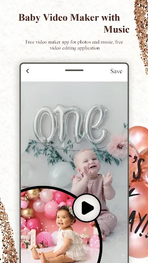 Baby video maker with music Screenshot 0