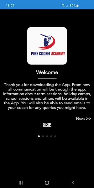Pure Cricket Academy Screenshot 1