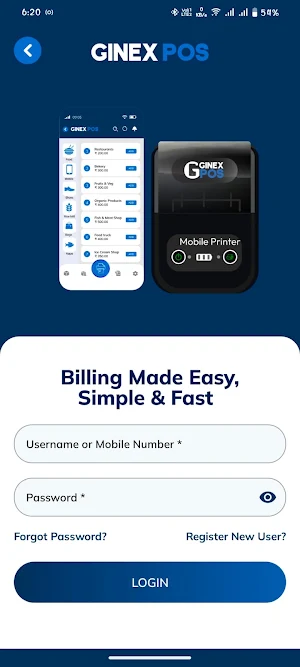 Ginex Electronics Shop Billing Screenshot 3