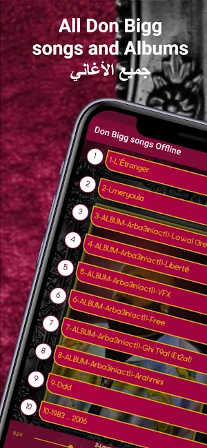 Don bigg songs|دون بيغ بدون نت Screenshot 0