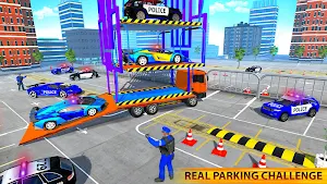 Police Multi Level Formula Car Parking Games Screenshot 2